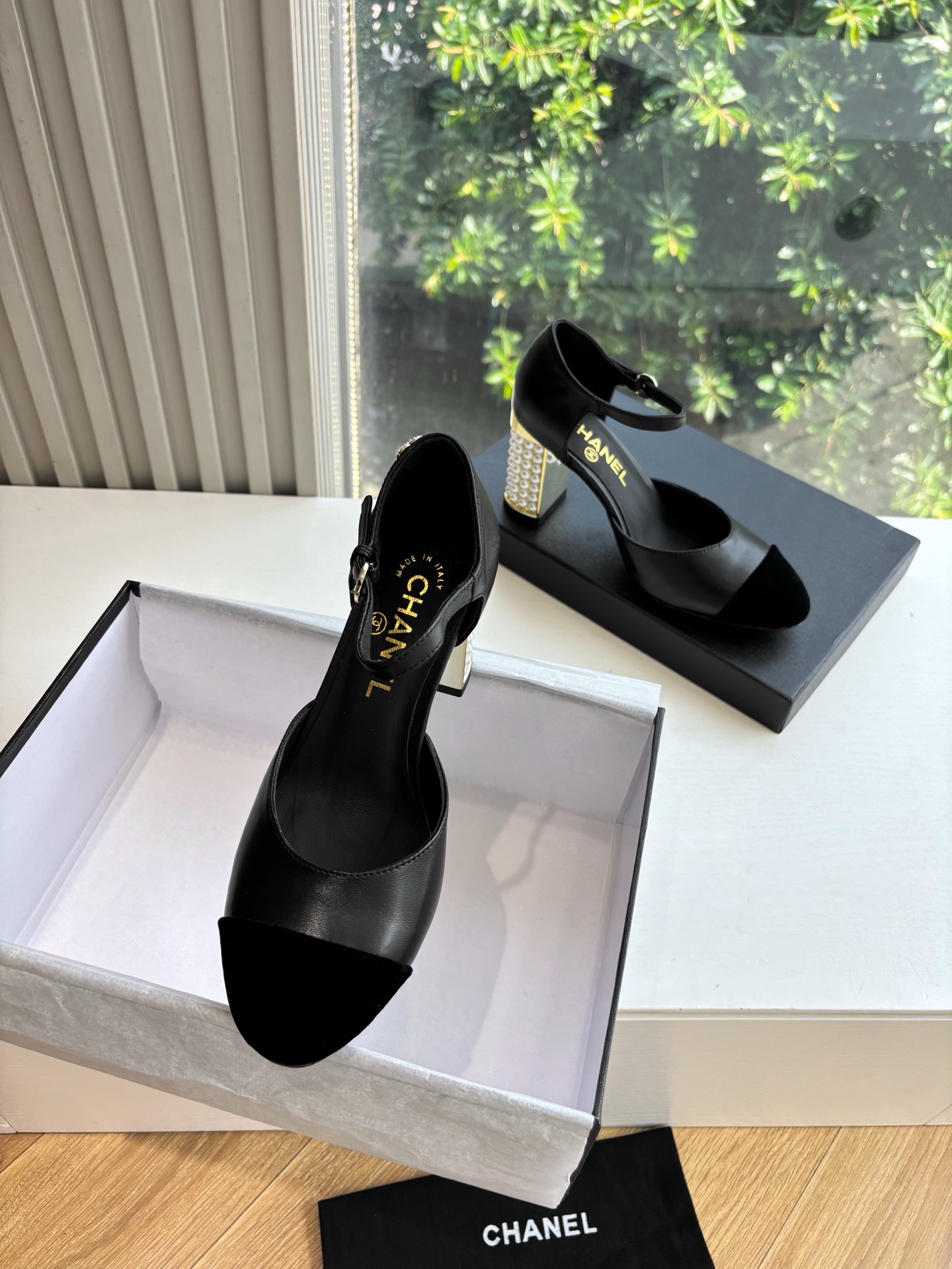 CHANEL 샤넬 굽 샌들 구두 신발
