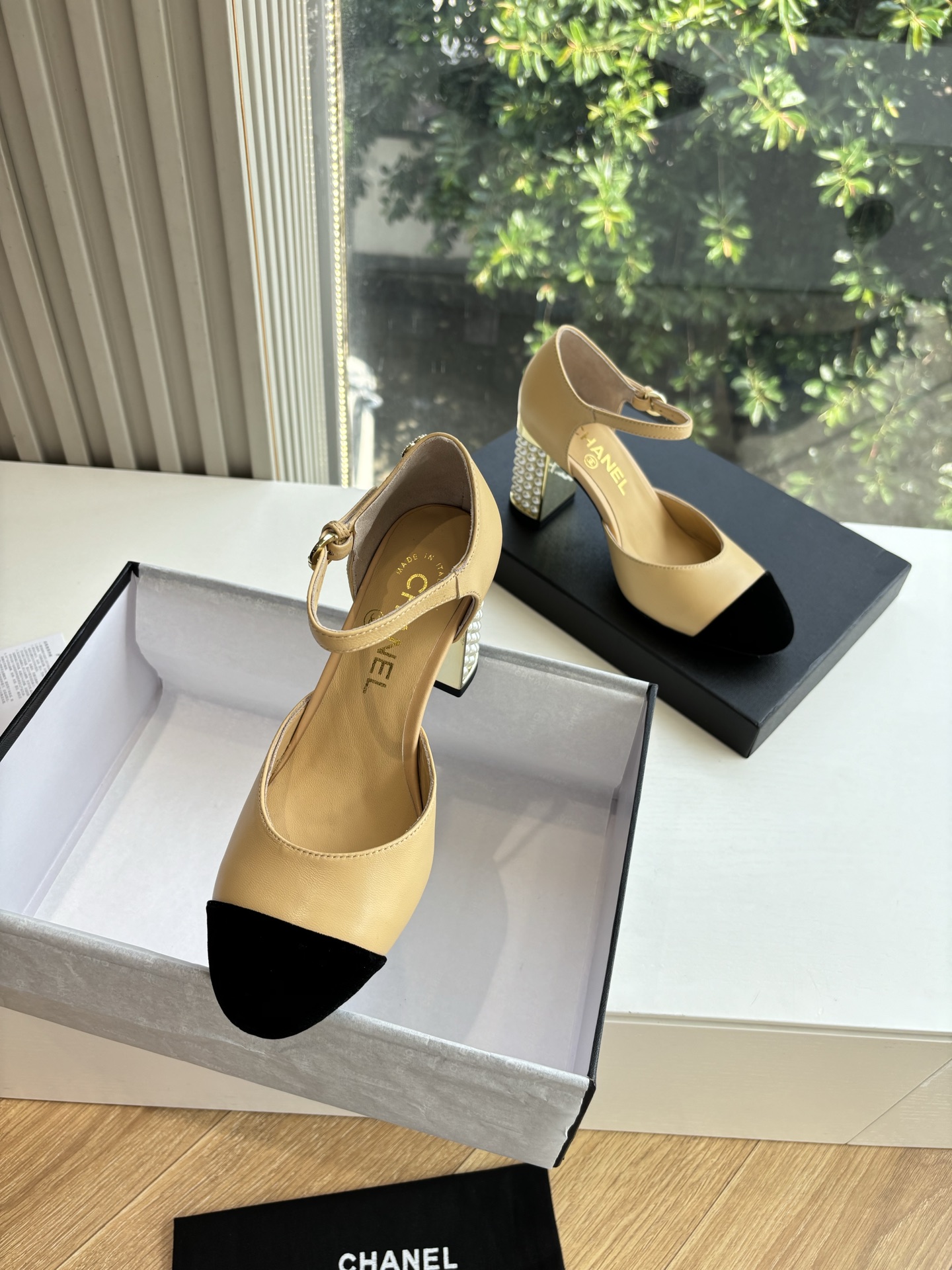 CHANEL 샤넬 굽 샌들 구두 신발