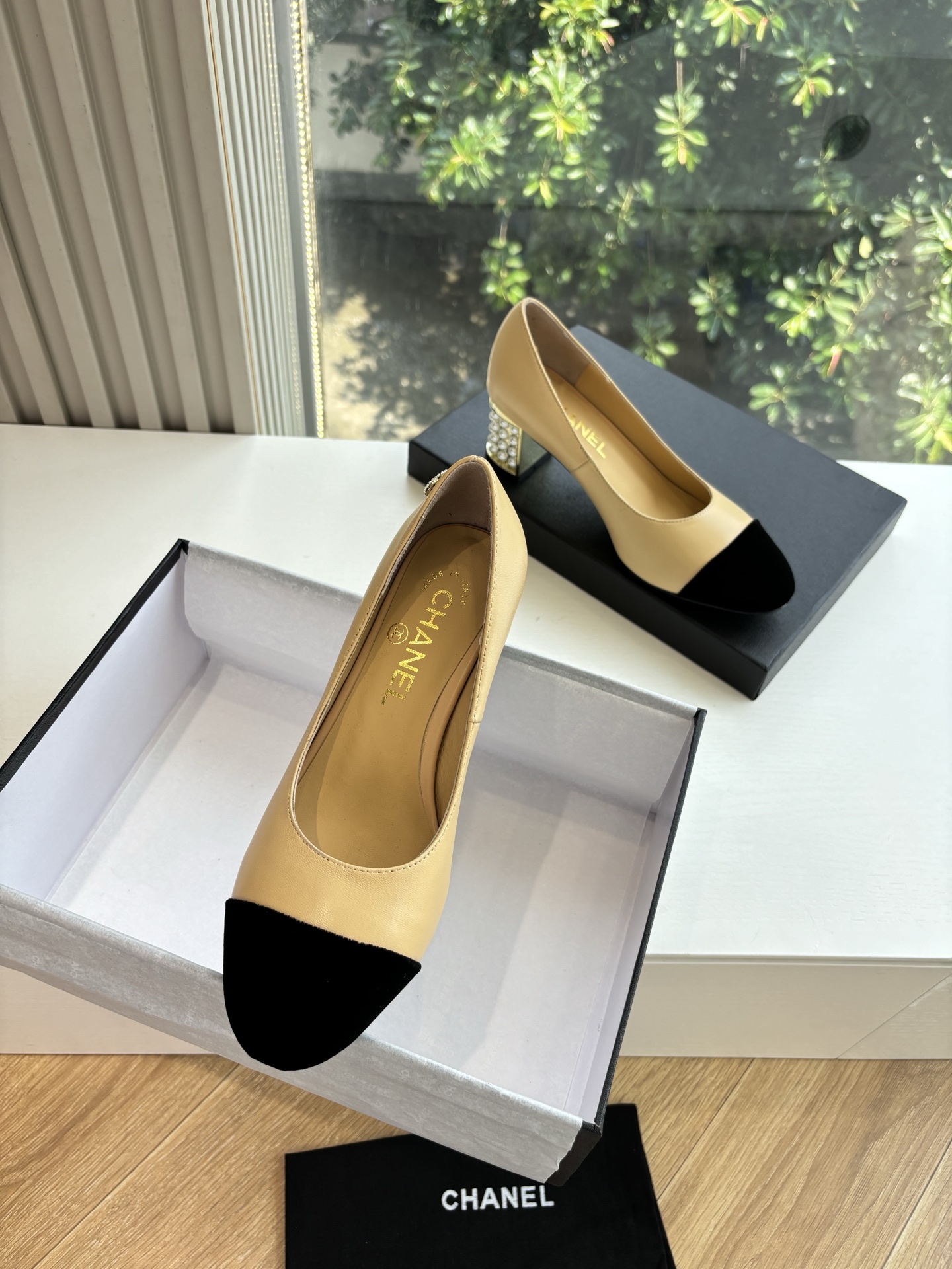 CHANEL 샤넬 굽 구두 샌들 신발