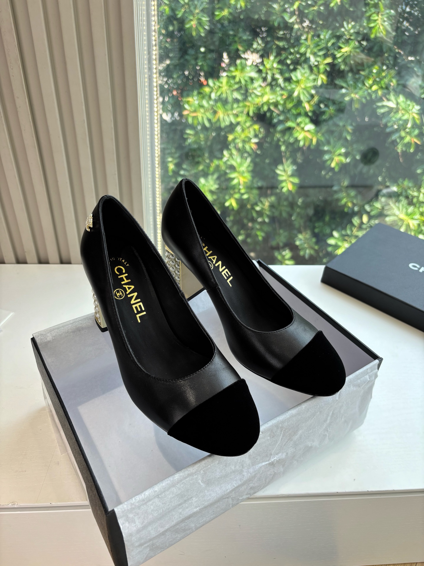 CHANEL 샤넬 굽 구두 샌들 신발