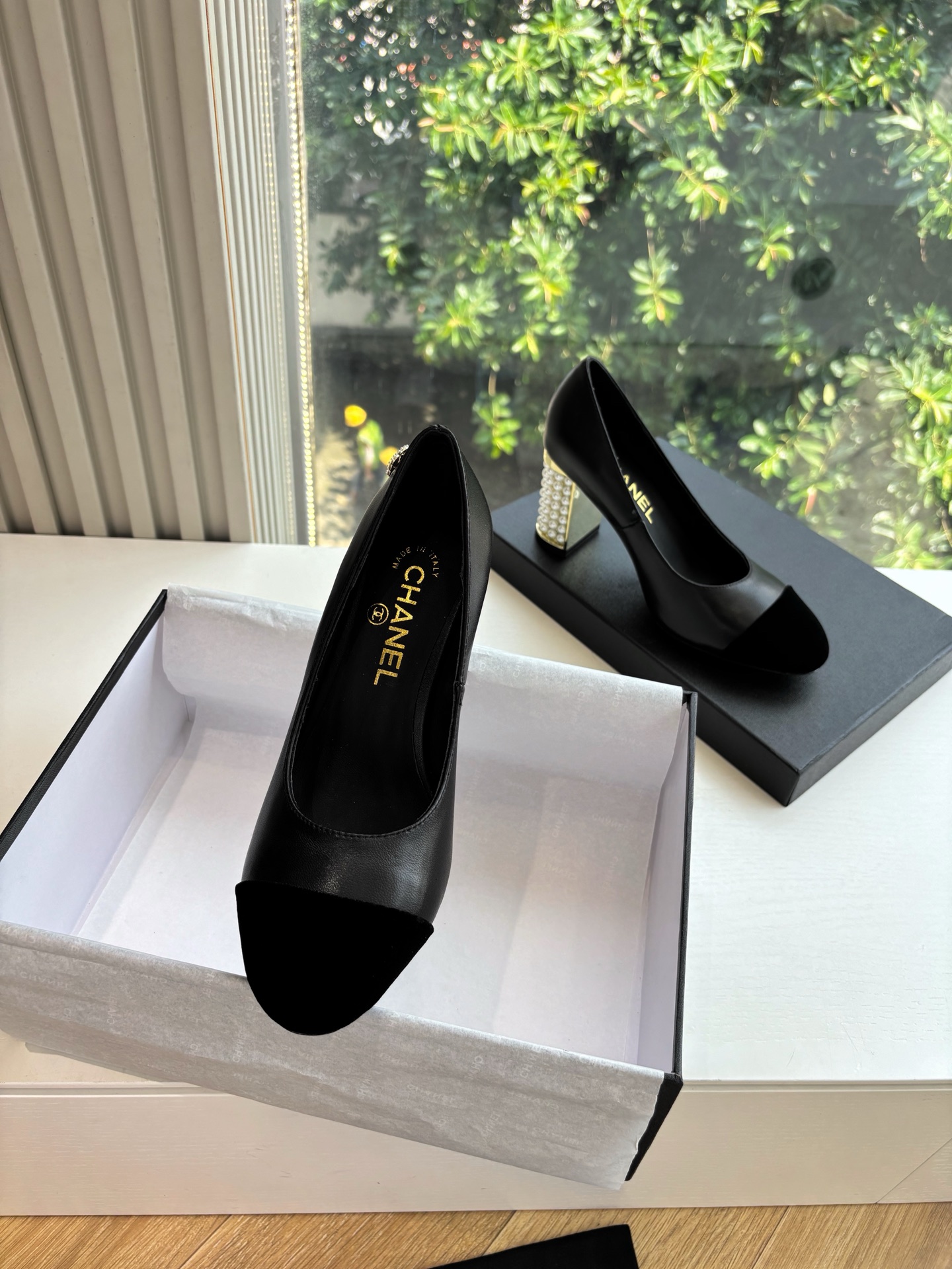 CHANEL 샤넬 굽 구두 샌들 신발