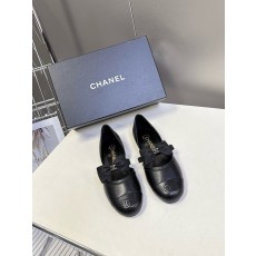 CHANEL 샤넬 리본 포인트 플랫 슈즈 단화 구두 신발