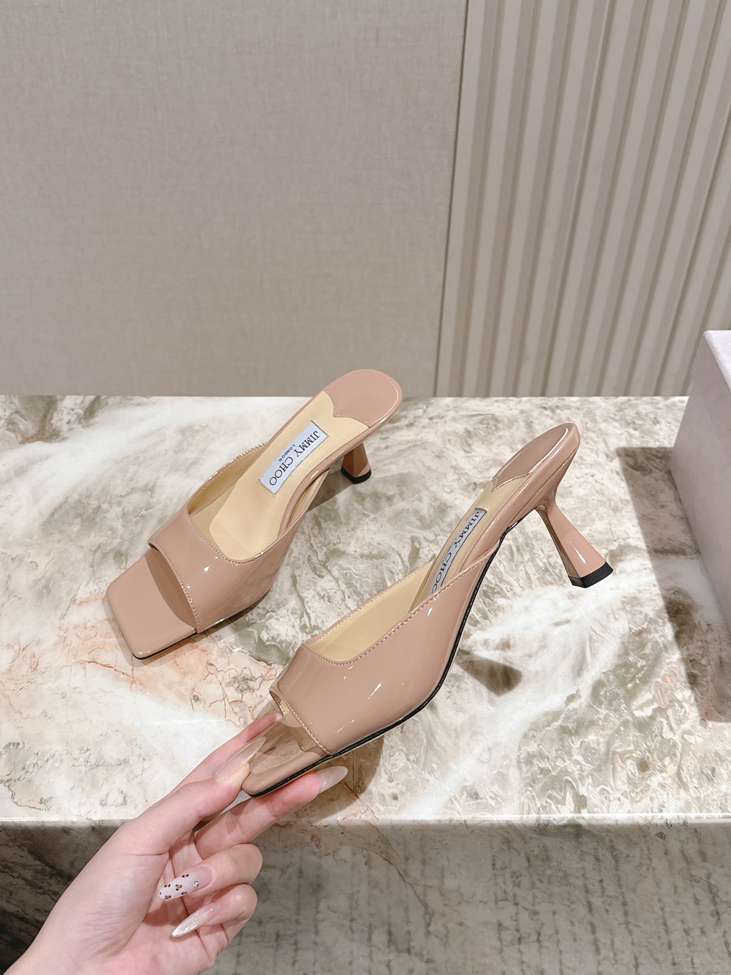 Jimmy Choo 지미추 굽 샌들 슬리퍼 신발