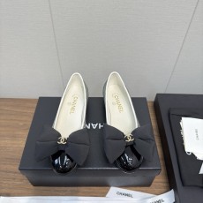 CHANEL 샤넬 리본 플랫 슈즈 단화 구두 신발