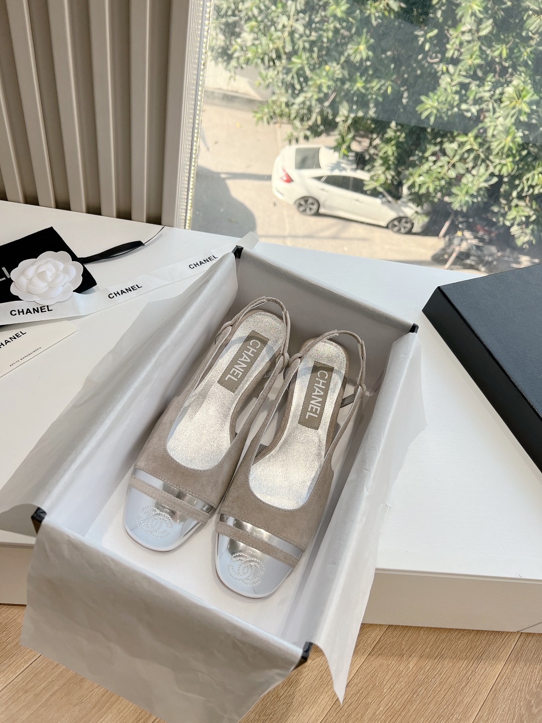 CHANEL 샤넬 로우힐 구두 샌들 신발