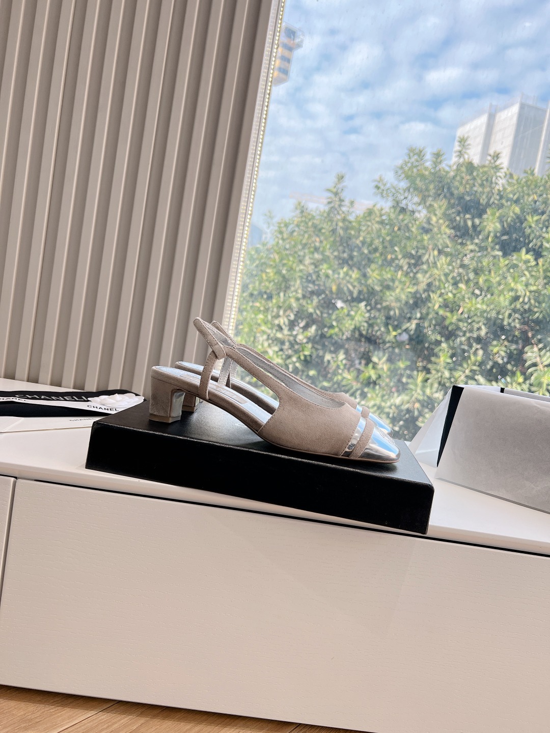 CHANEL 샤넬 로우힐 구두 샌들 신발