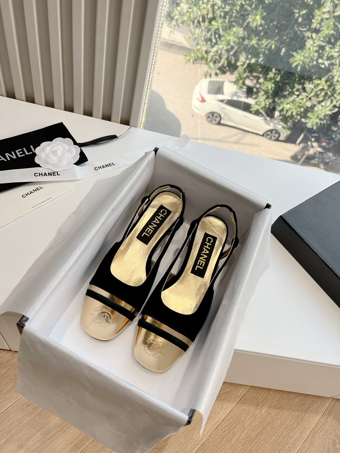 CHANEL 샤넬 로우힐 구두 샌들 신발