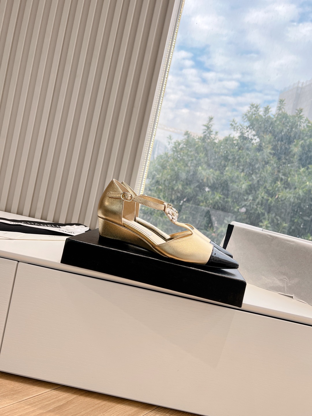 CHANEL 샤넬 로우힐 구두 샌들 신발