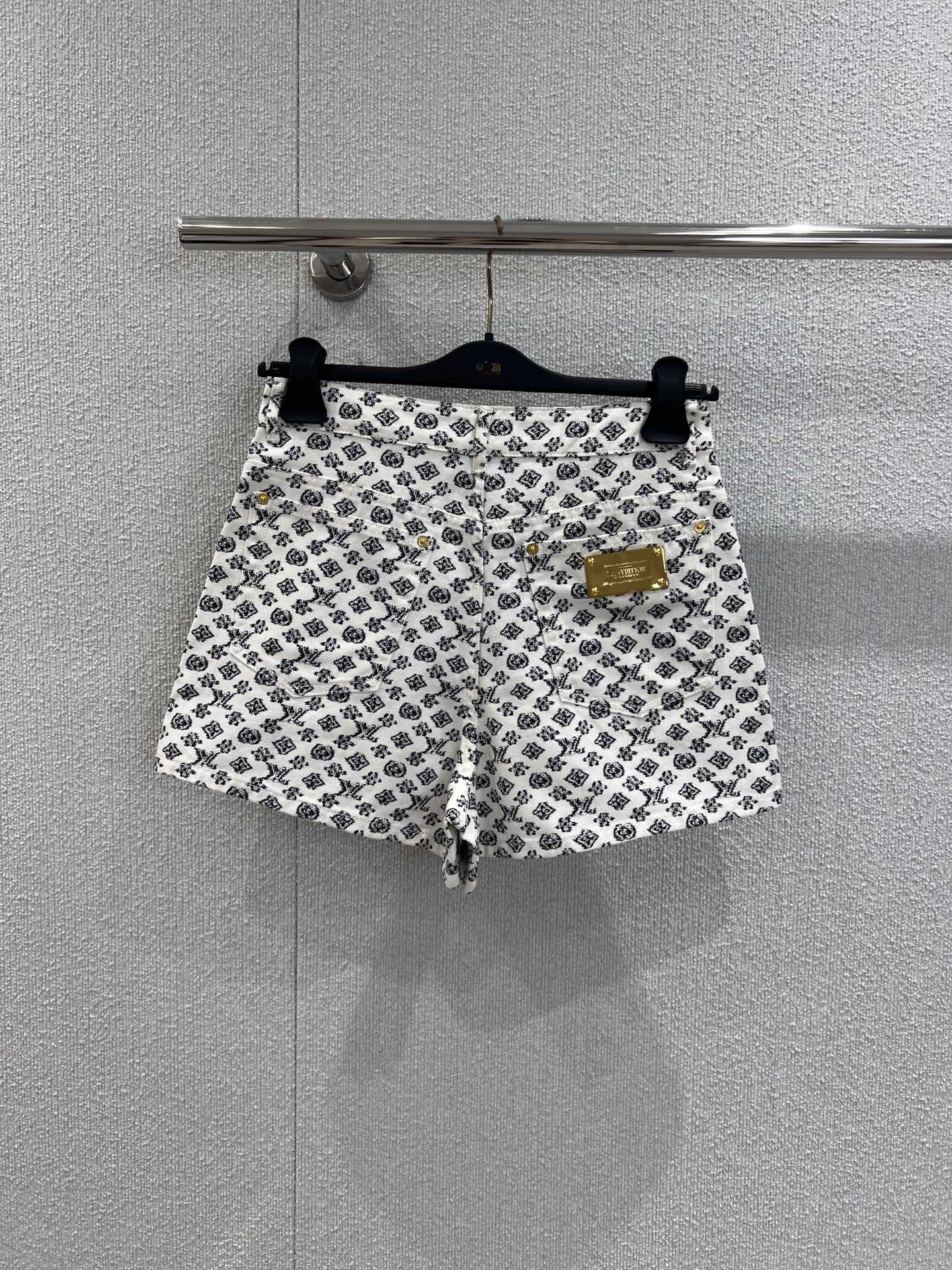 LV 루이비통 프린팅 데님 반바지 팬츠 의류