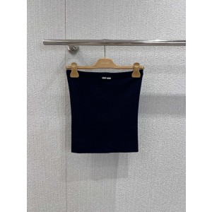 miumiu 미우미우 니트 뷔스티에 민소매 탑 의류
