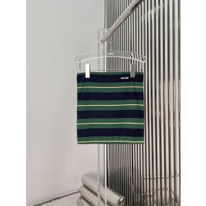 MIUMIU 미우미우 스트라이프 튜브탑 상의 탑 의류