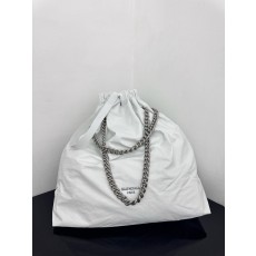 Balenciaga 발렌시아가 크러시 토트백 라지 (화이트 주름) 가방
