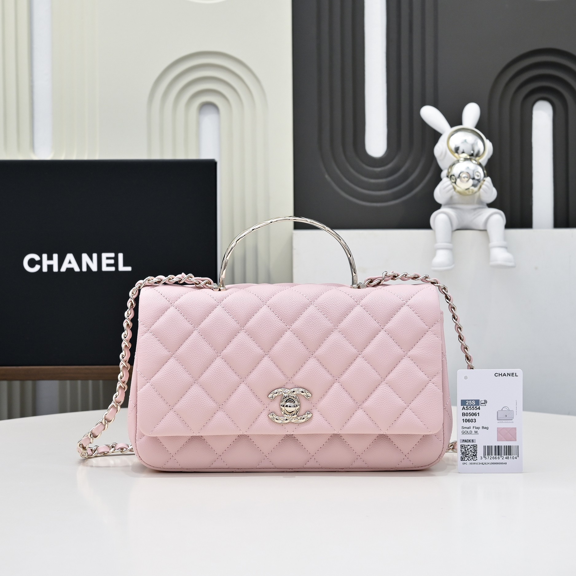 CHANEL 샤넬 Coco Crush handle 핸드백 가방 라지