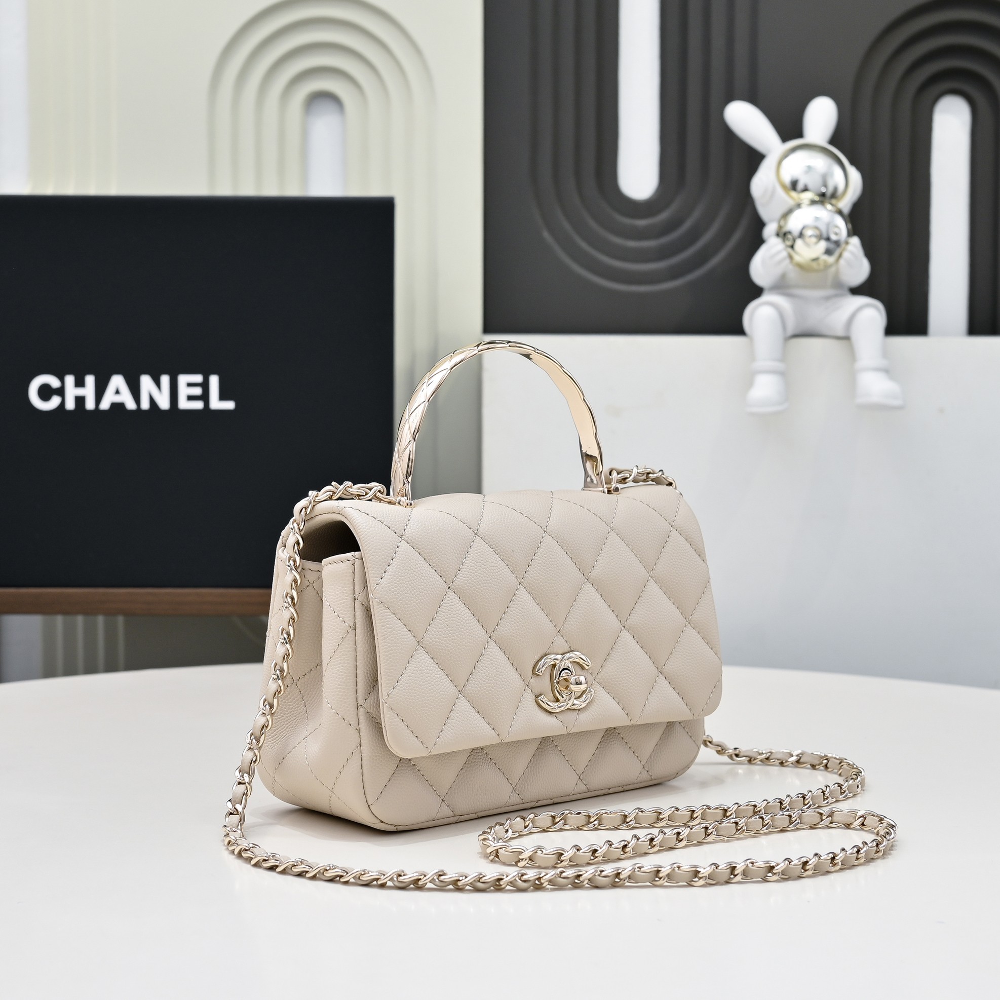 CHANEL 샤넬 Coco Crush handle 핸드백 가방 스몰