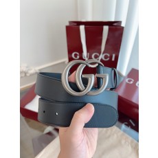 GUCCI 구찌 클래식 엠보 소가죽 벨트