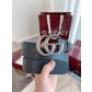 GUCCI 구찌 클래식 엠보 소가죽 벨트