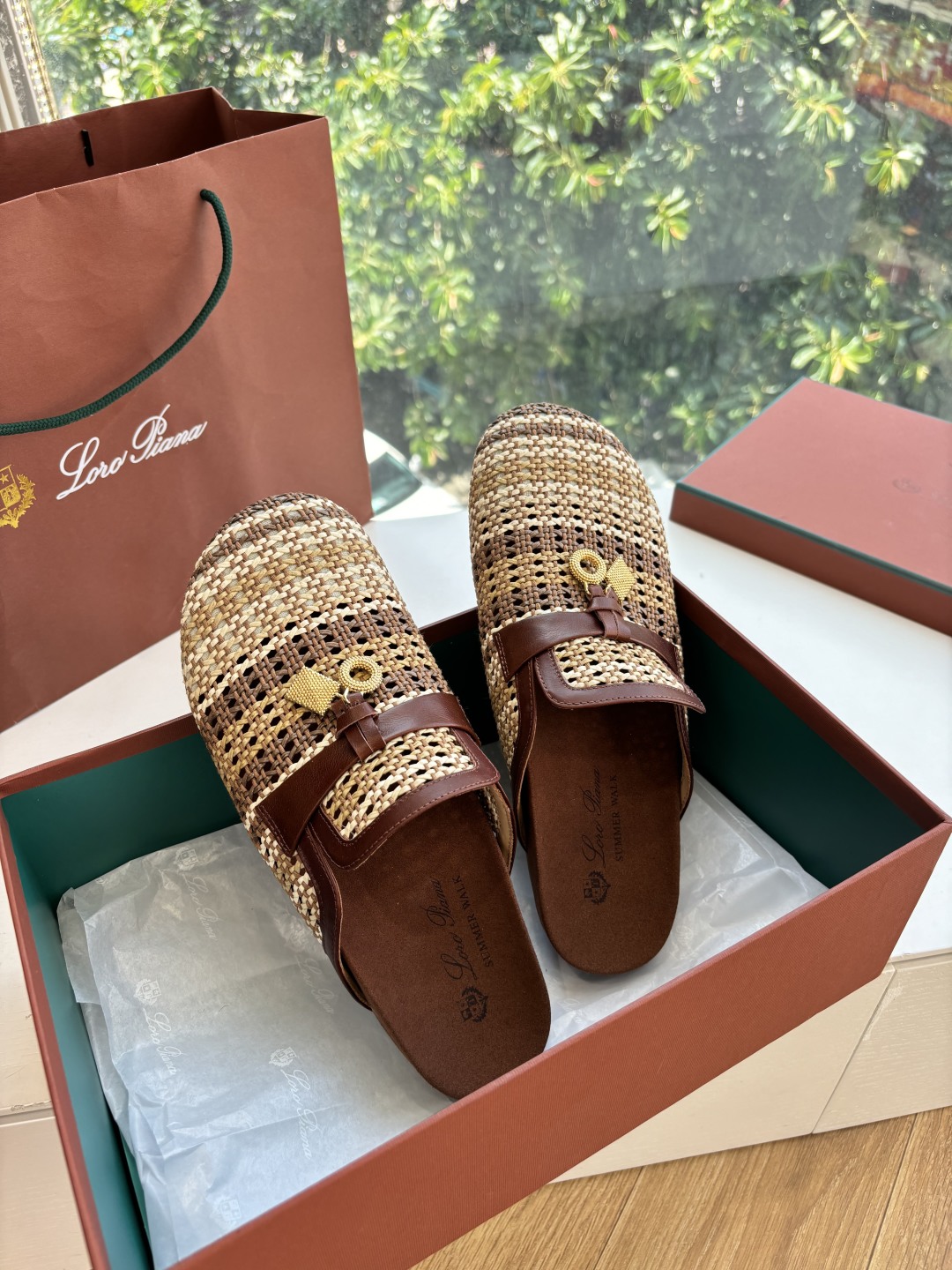 Loro Piana LP 로로피아나 버켄 슬리퍼 신발