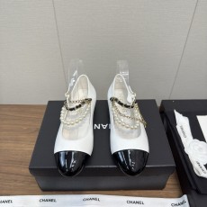 CHANEL 샤넬 체인 플랫 슈즈 구두 신발
