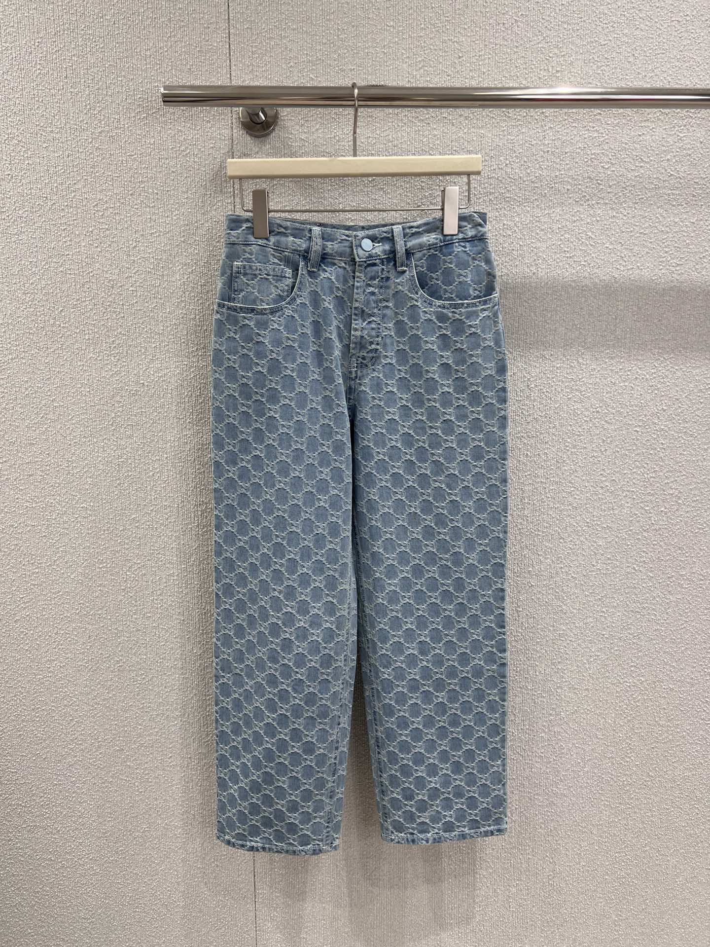 Gucci 구찌 프리폴 GG 자카드 데님 팬츠 청바지 의류