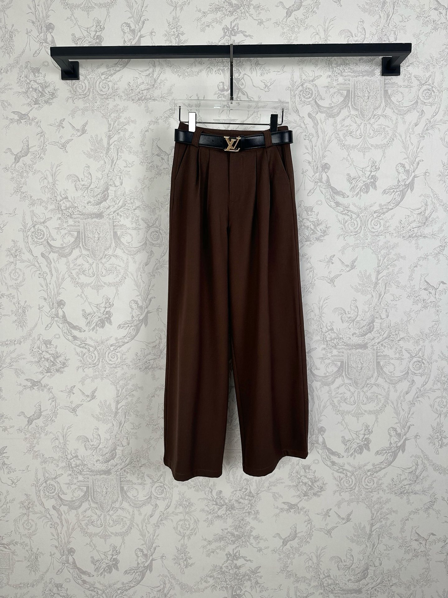 LV 루이비통 핀턱 디테일 와이드 팬츠 바지 의류