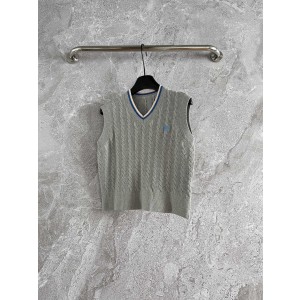 Loewe 로에베 그레이 니트 베스트 조끼 의류