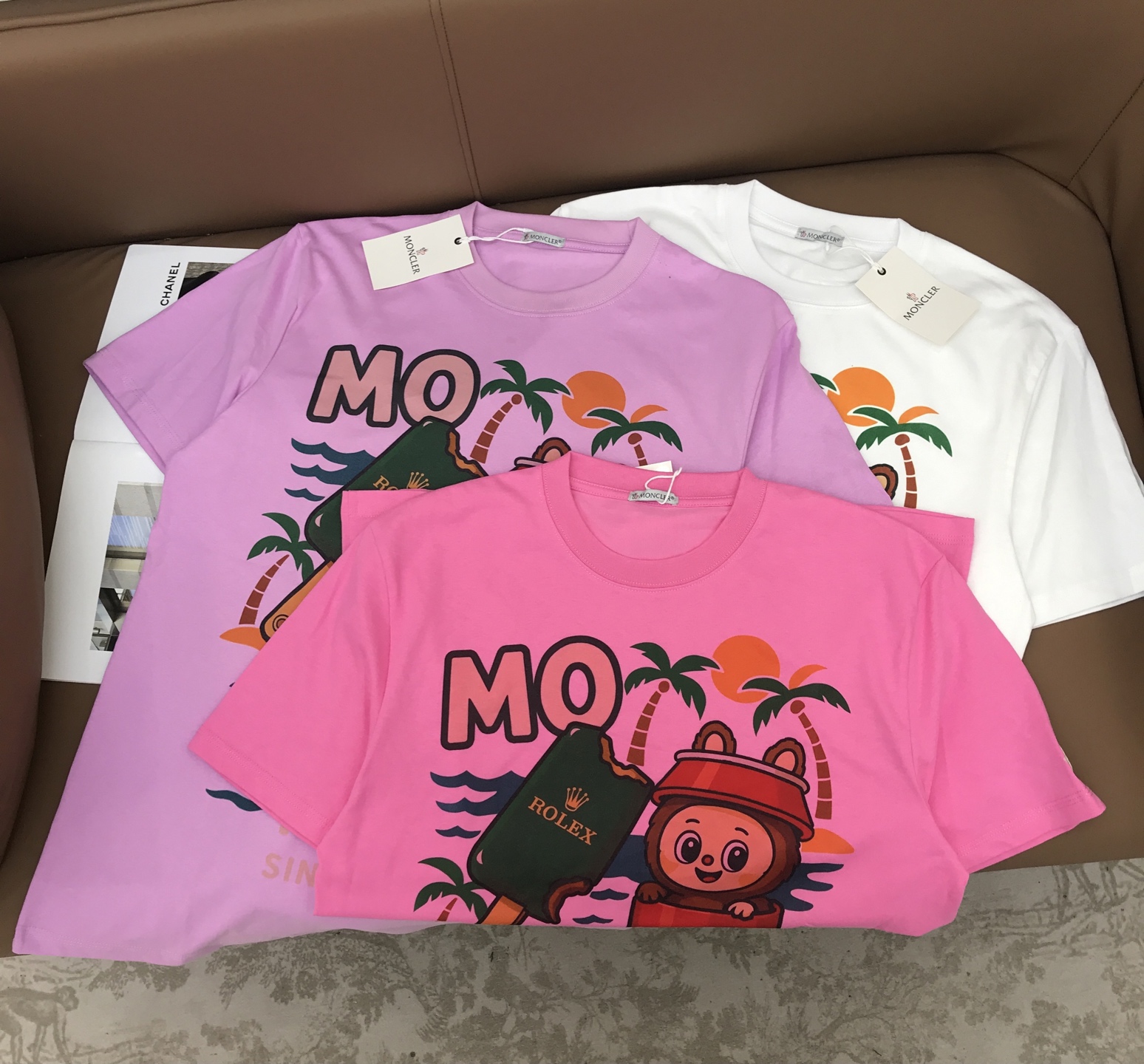 Moncler 몽클레어 캐릭터 프린팅 반팔 티셔츠 의류