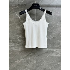 Celine 셀린느 레이스 슬리브리스 민소매 나시 탑 의류