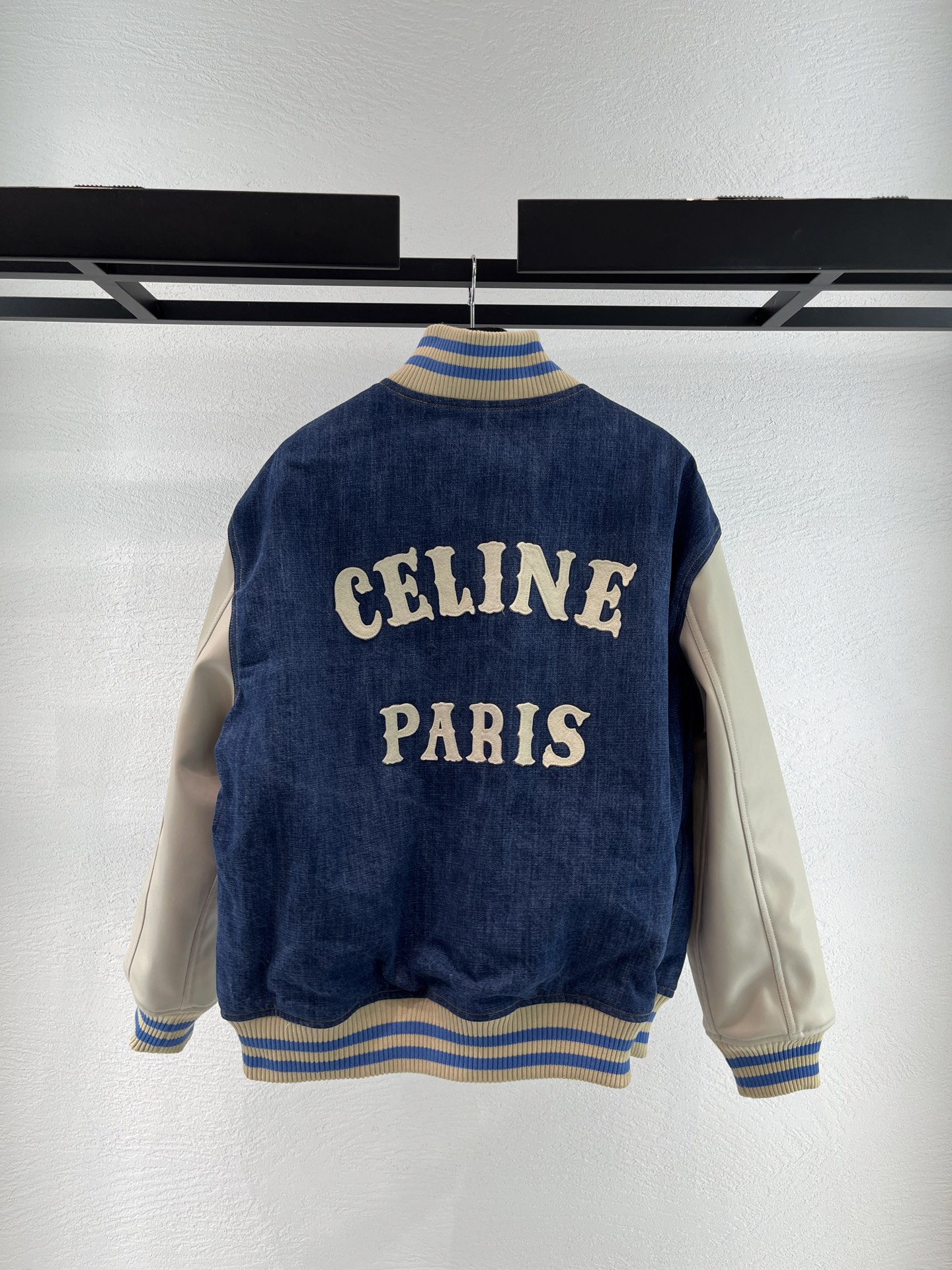 Celine 셀린느 워싱 데님 루즈핏 베이스볼 자켓 의류