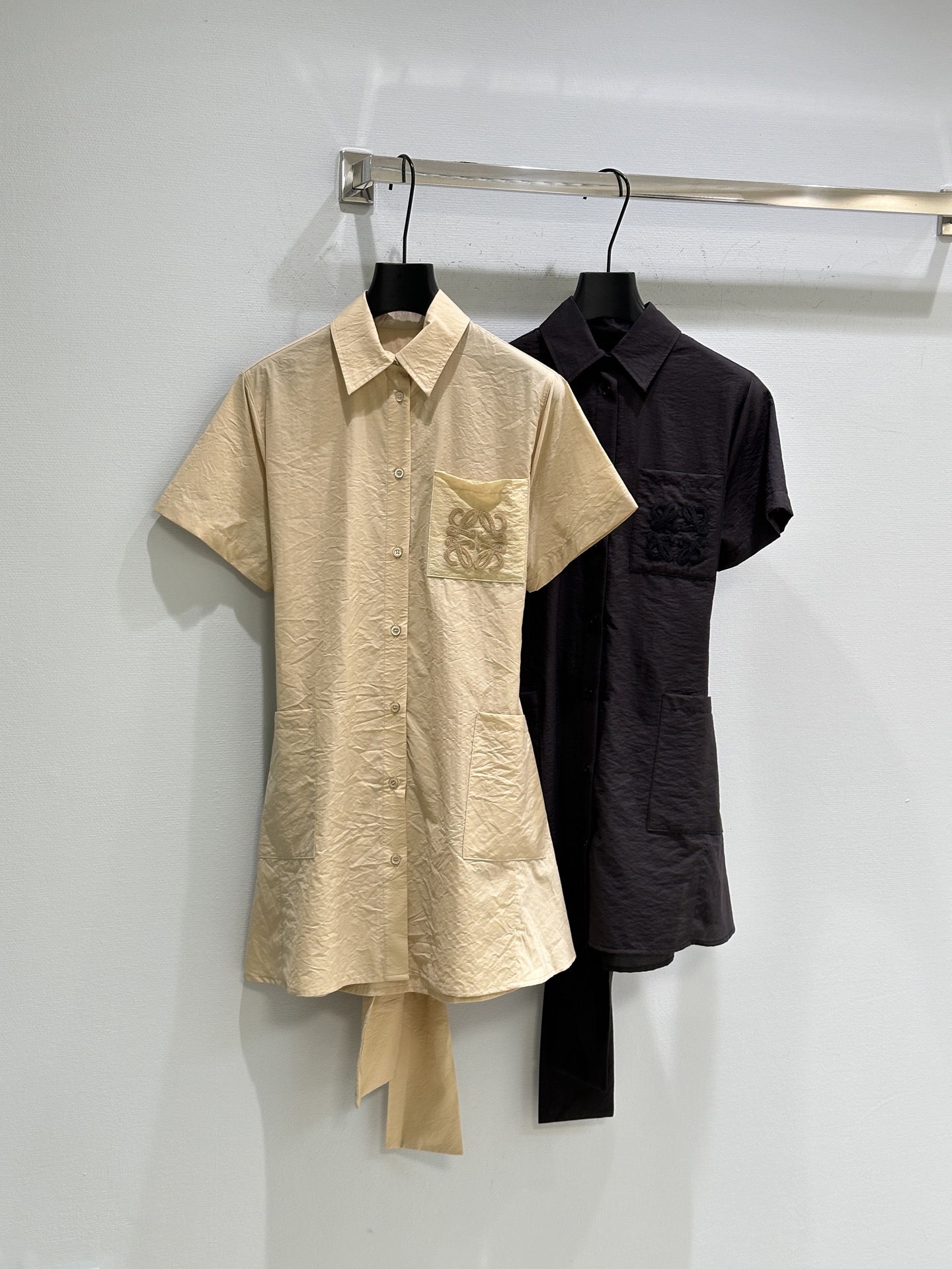 Loewe 로에베 가벼운 비스코스 & 린넨 프린트 원피스 의류