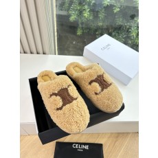 Celine 셀린느 앞코 슬리퍼 퍼 슈즈 신발