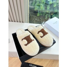 Celine 셀린느 앞코 슬리퍼 퍼 슈즈 신발