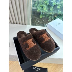 Celine 셀린느 앞코 슬리퍼 퍼 슈즈 신발