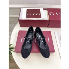 Gucci 구찌 메쉬 크리스탈 플랫 슈즈 구두 신발