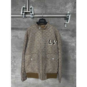 LV 루이비통 비즈 자수 도그 패치 플라이트 자켓 의류