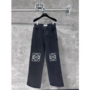 Loewe 로에베 데님 자수 팬츠 바지 의류