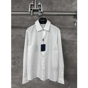 LV 루이비통 실크 혼방 트리 패턴 자카드 카라 셔츠 의류