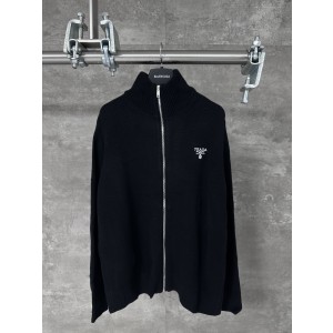 Prada 프라다 자수 로고 집업 니트 가디건 자켓 의류