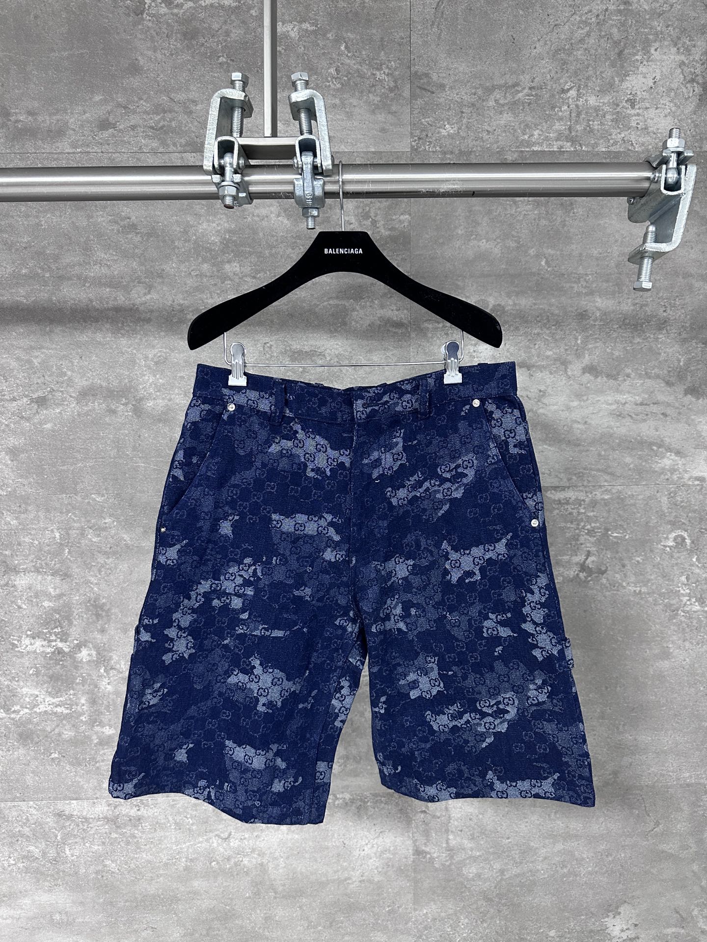 Gucci 구찌 다크 패턴 풀 프린트 더블 G 반바지 팬츠 의류