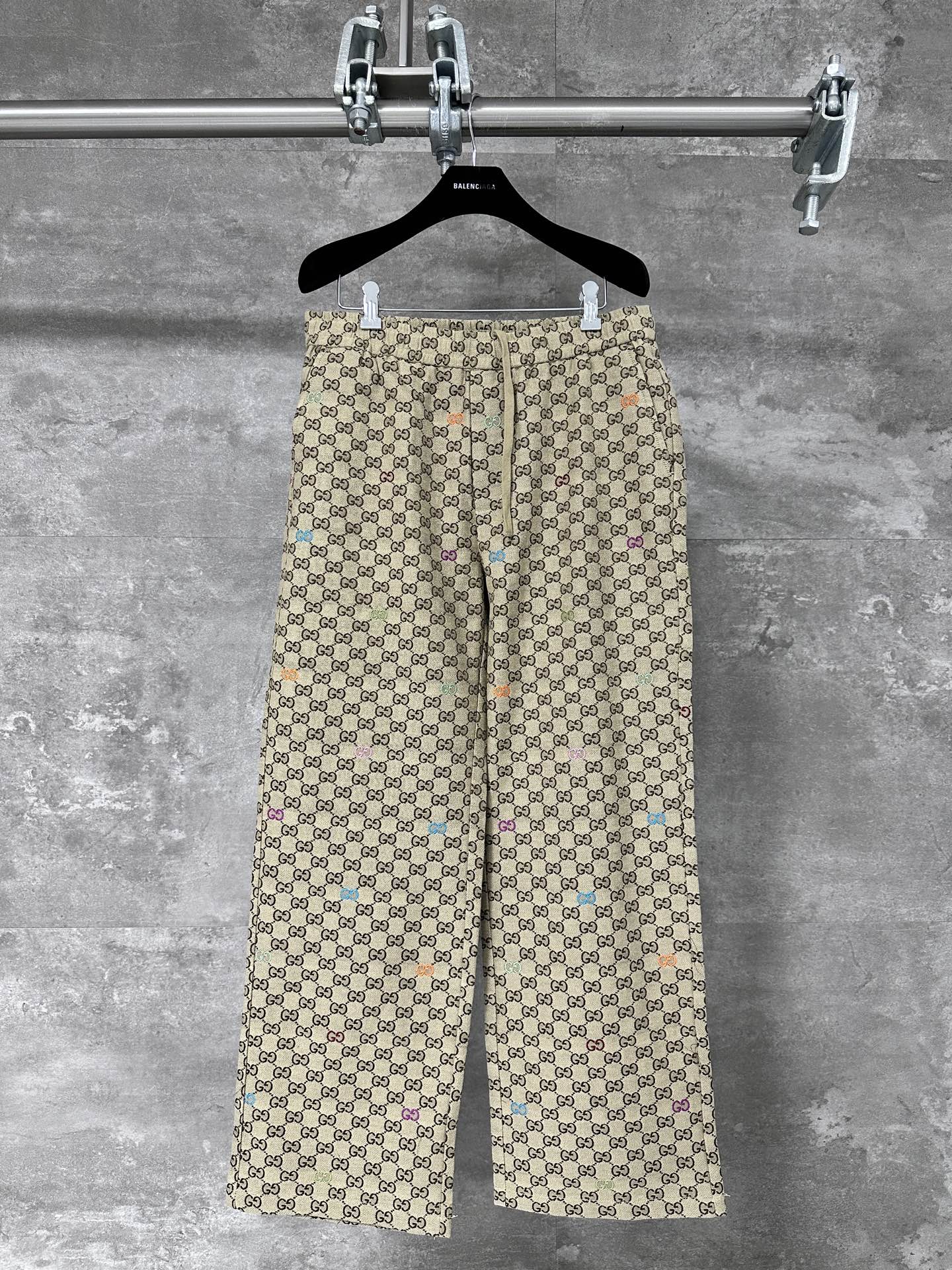 Gucci 구찌 더블 G 올오버 자카드 캐주얼 팬츠 바지 의류