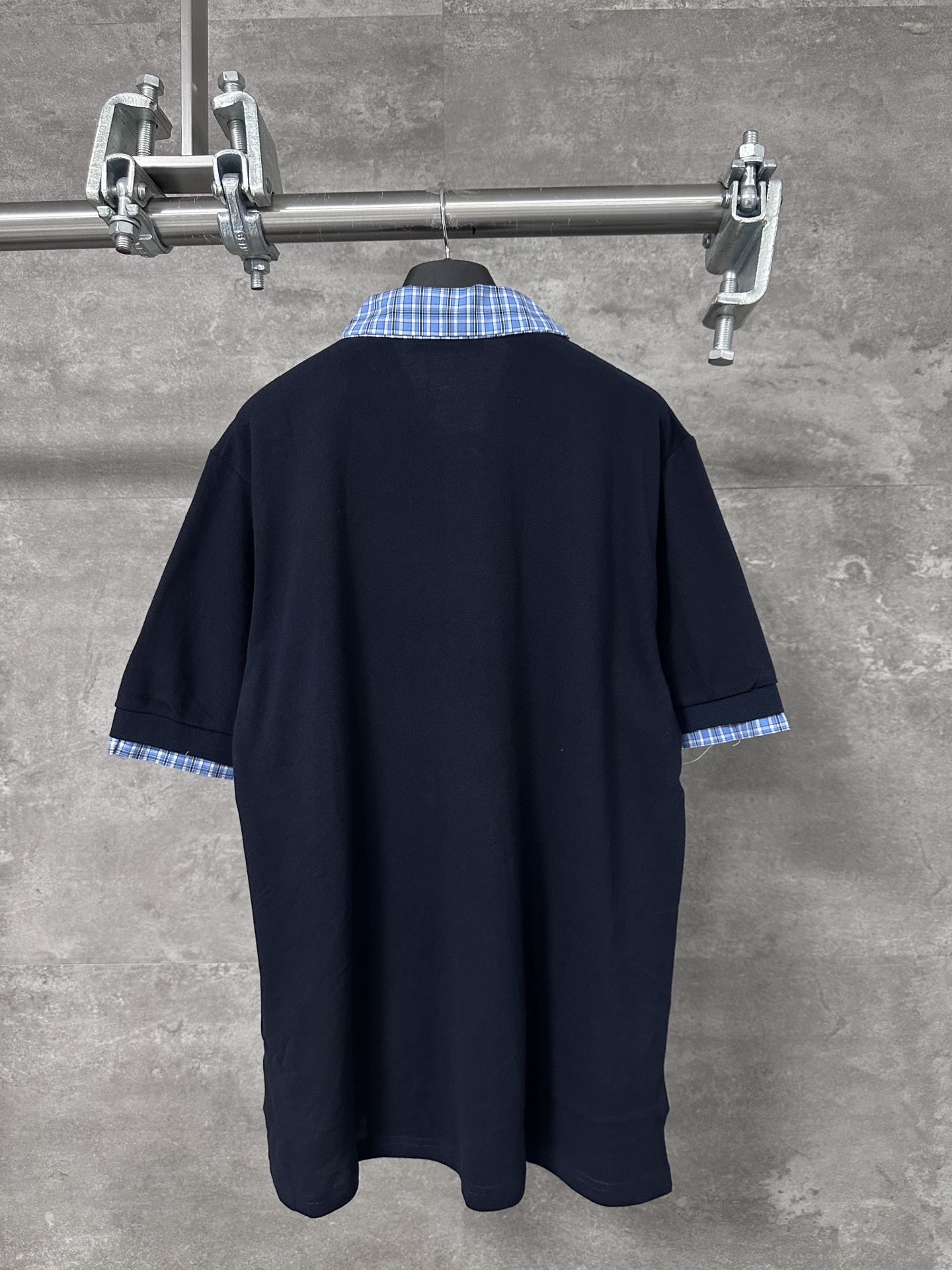 miumiu 미우미우 체크 카라 코튼 폴로 반팔 티셔츠 의류