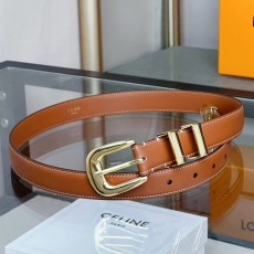 Celine 셀린느 WESTERN 미디엄 스무스 소가죽 벨트