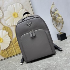 PRADA 프라다 백팩 가방 2VZ102 (사피아노 그레이 소가죽)