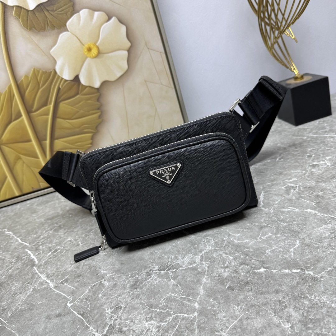 PRADA 프라다 힙색 2VH156 블랙 가방