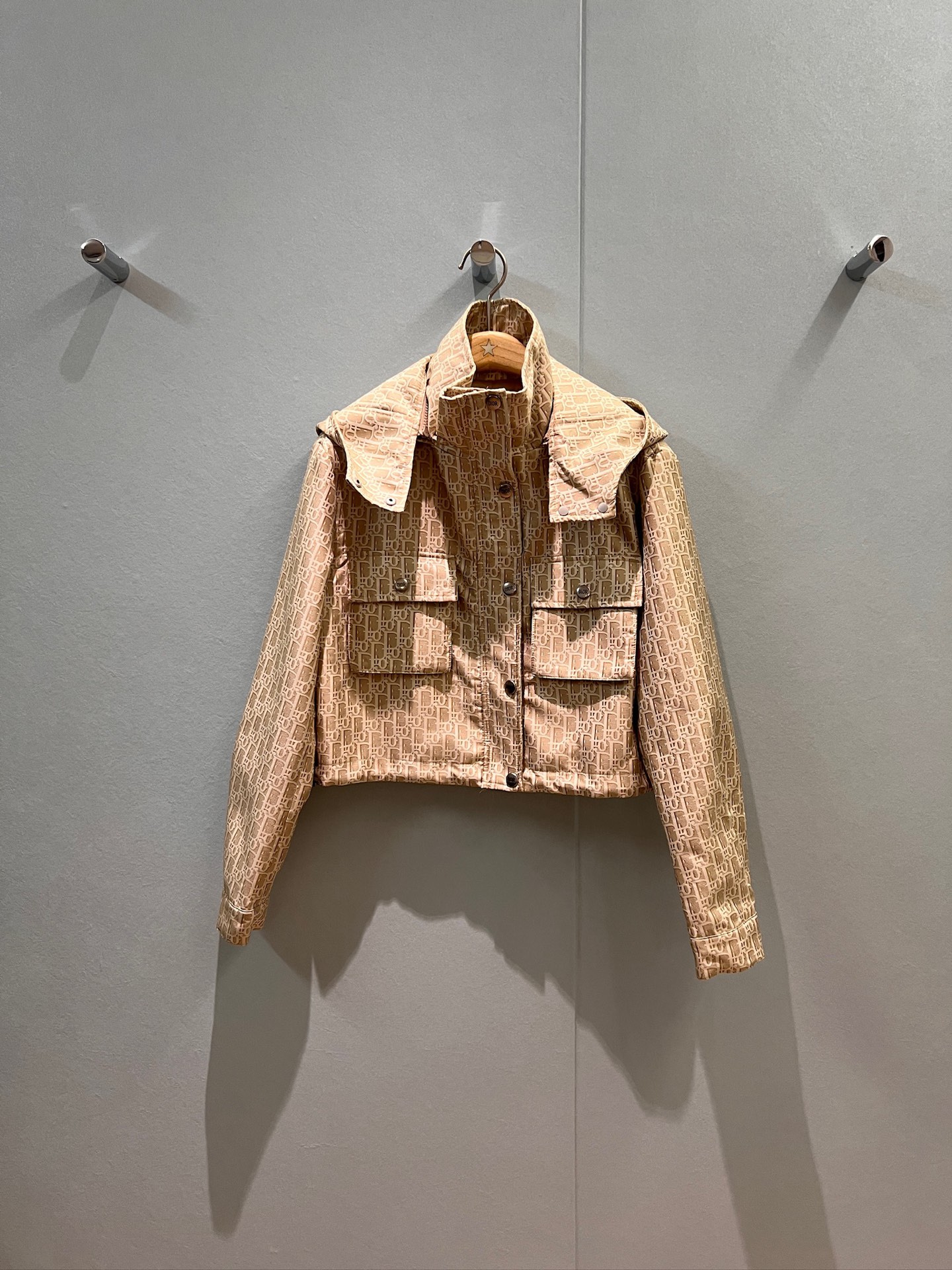 Dior CD 디올 로고 자카드 쇼트 후드 점퍼 자켓 의류