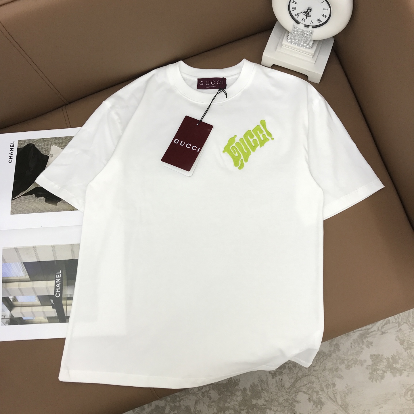 Gucci 구찌 클래식 로고 자수 반팔 티셔츠 의류