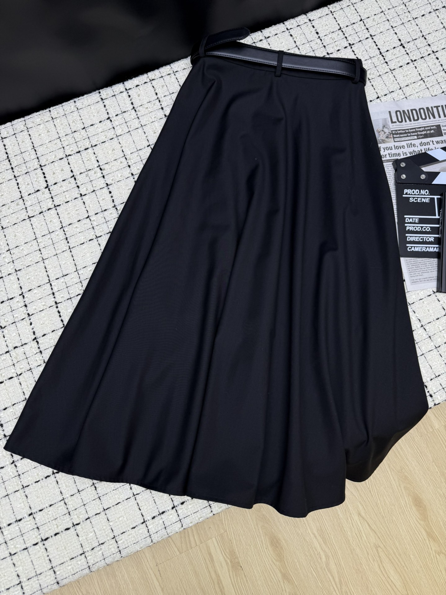 MiuMiu 미우미우 하이웨이스트 플레어 스커트 치마 의류