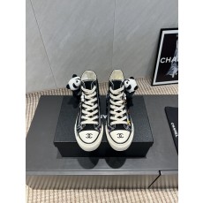 CHANEL 샤넬 체인 프린팅 하이탑 스니커즈 신발