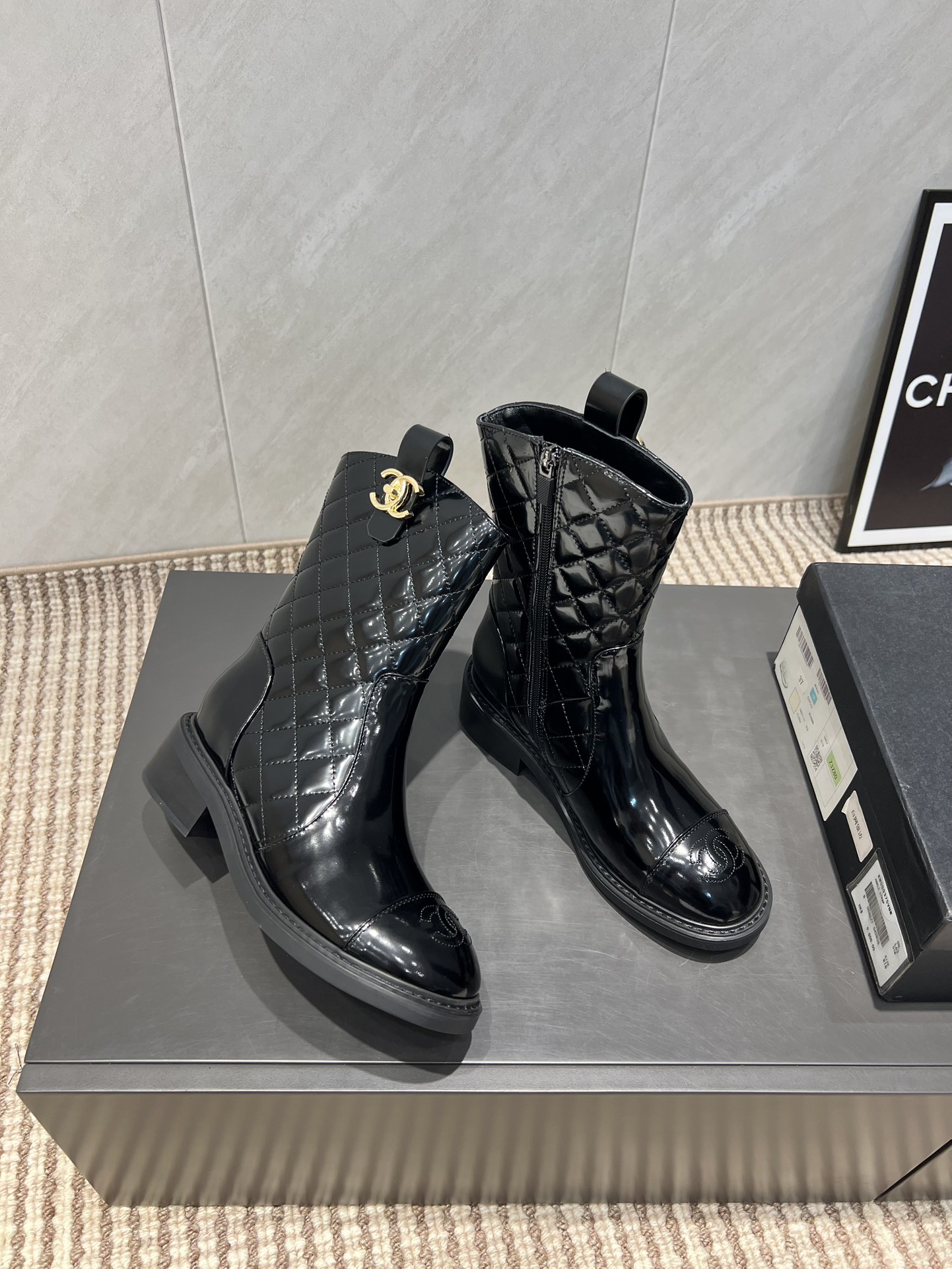 CHANEL 샤넬 앵클 부츠 신발