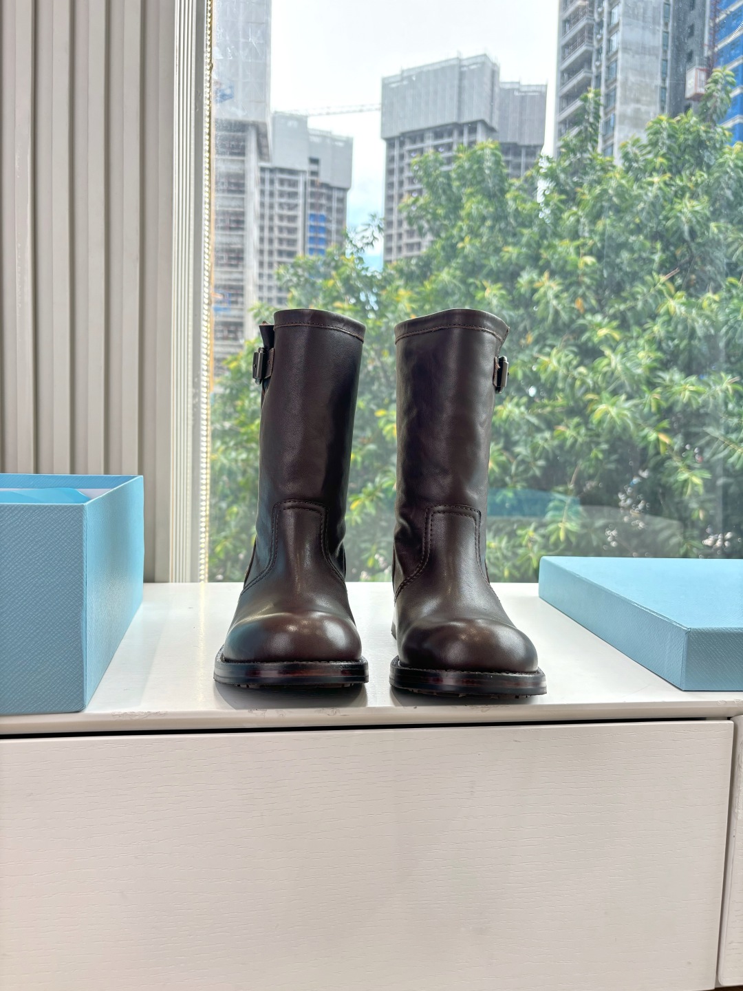 Prada 프라다 클래식 라이더 부츠 신발