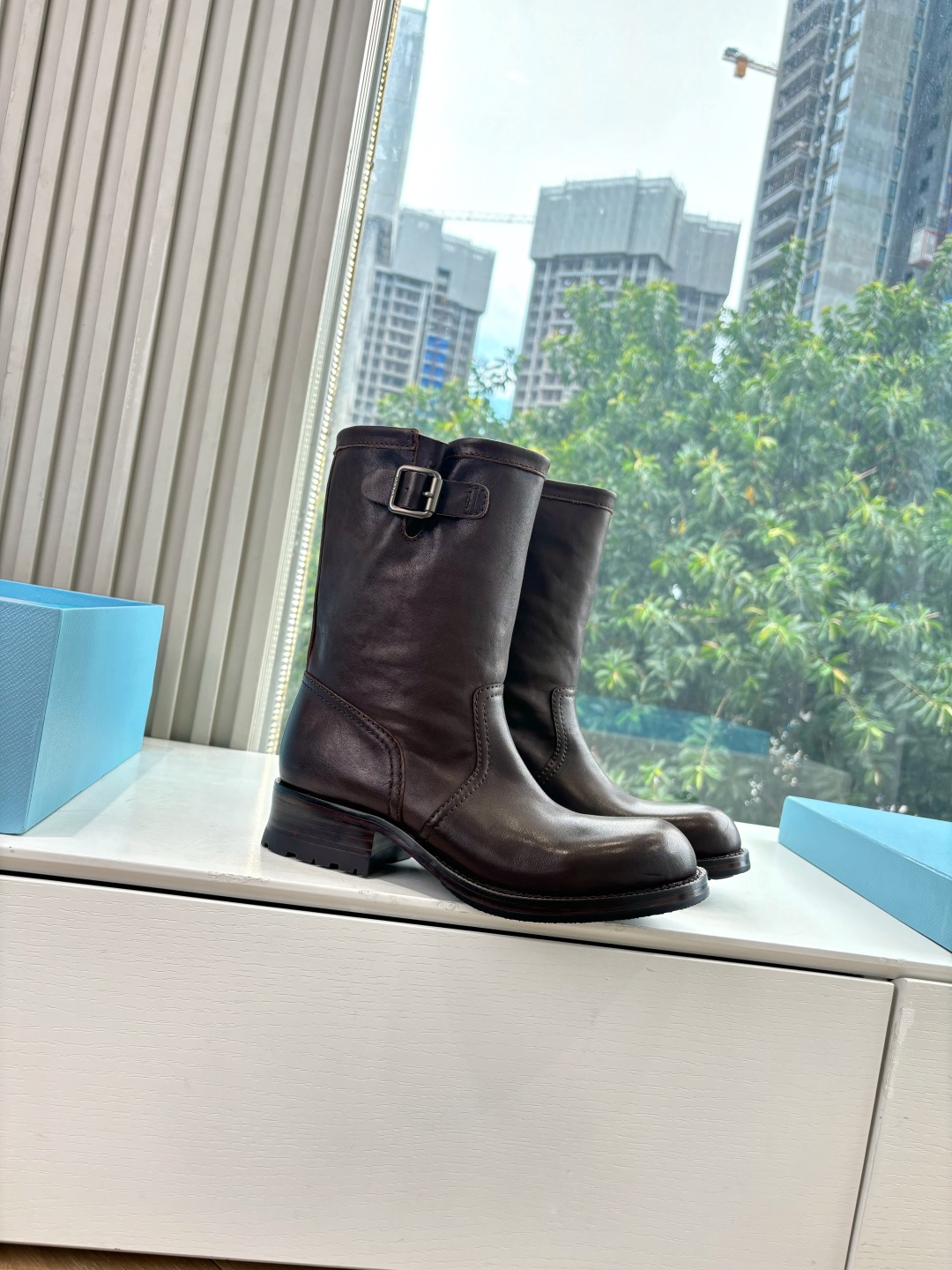 Prada 프라다 클래식 라이더 부츠 신발